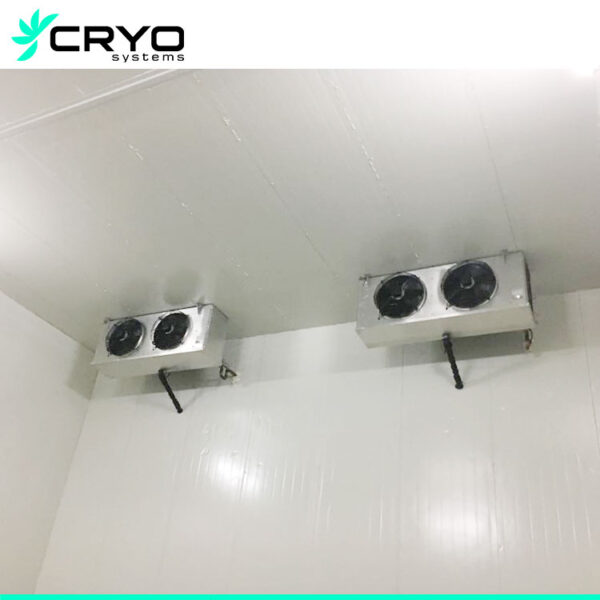 cold room with 2 fans evaporator