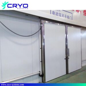 two leafs automatic sliding door