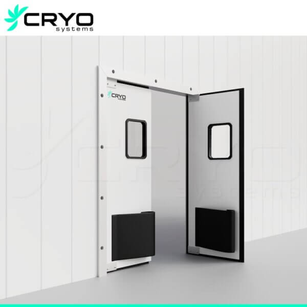 Two-way door for cold room