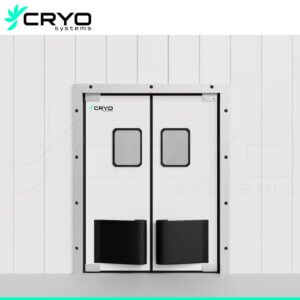 Two-way door for cold room