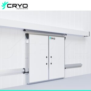 two leafs automatic sliding door