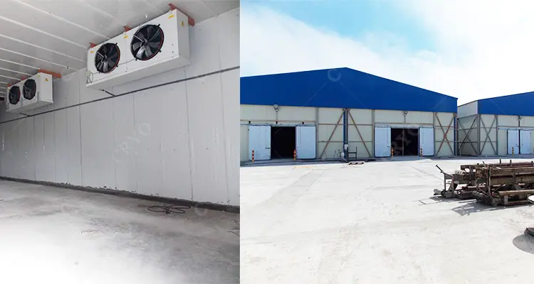 Freezer rooom for poultry distributors