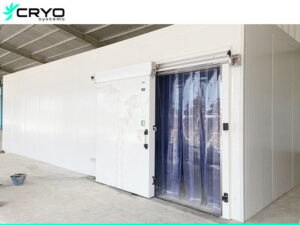blast freezer room with silding door